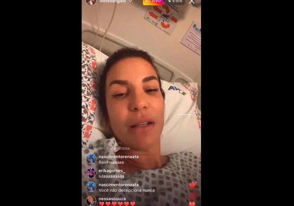  Ivete Sangalo é internada com infecção intestinal em hospital de Salvador