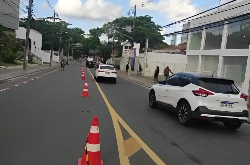  Transalvador adota nova faixa de tráfego na Av. Milton Santos para reduzir retenção no trânsito