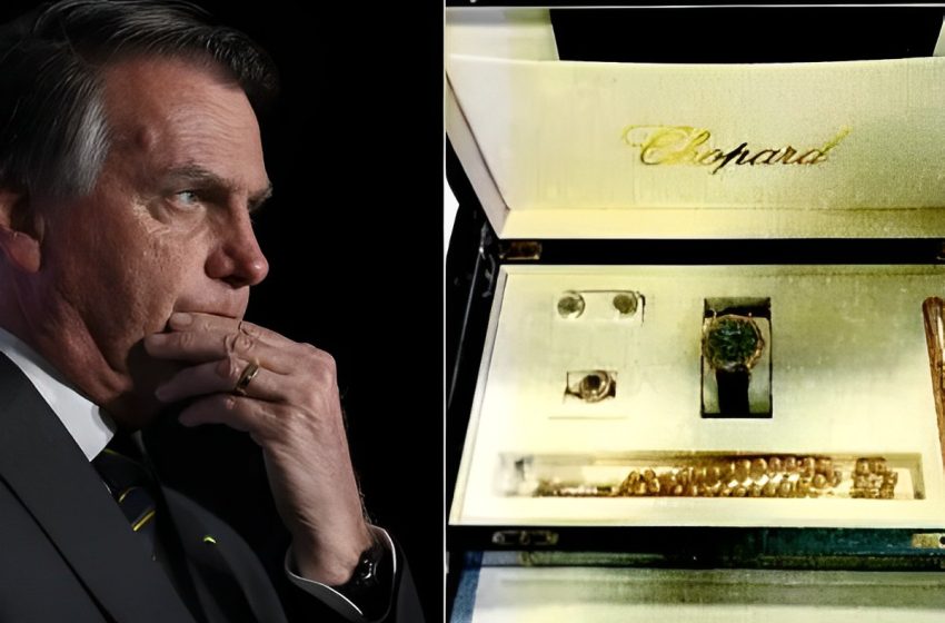  Jair Bolsonaro recebeu e se apropriou de conjunto de joias com Rolex de diamante