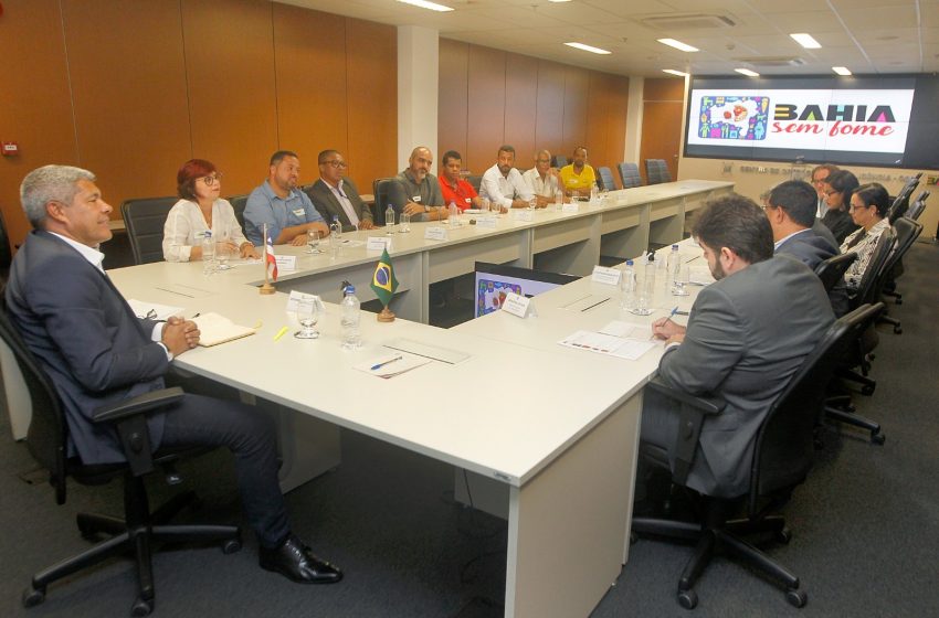  Em reunião com centrais sindicais, Jerônimo  dialoga sobre temas de interesse da classe trabalhadora