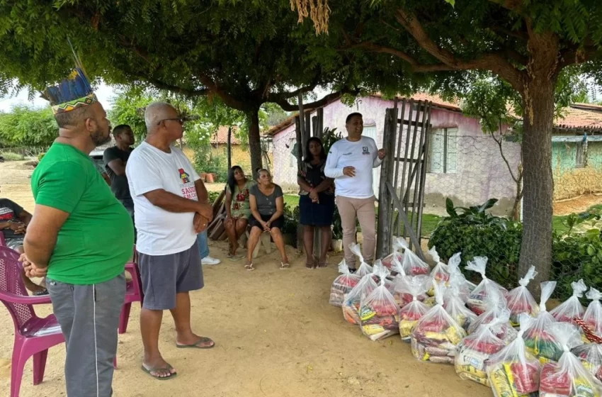  Mais de 40 toneladas de alimentos são entregues pelo Bahia Sem Fome a famílias indígenas