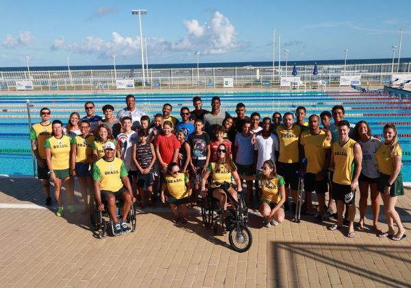  Arena Aquática Salvador recebe equipe de natação do Comitê Paralímpico Brasileiro para Training Camp