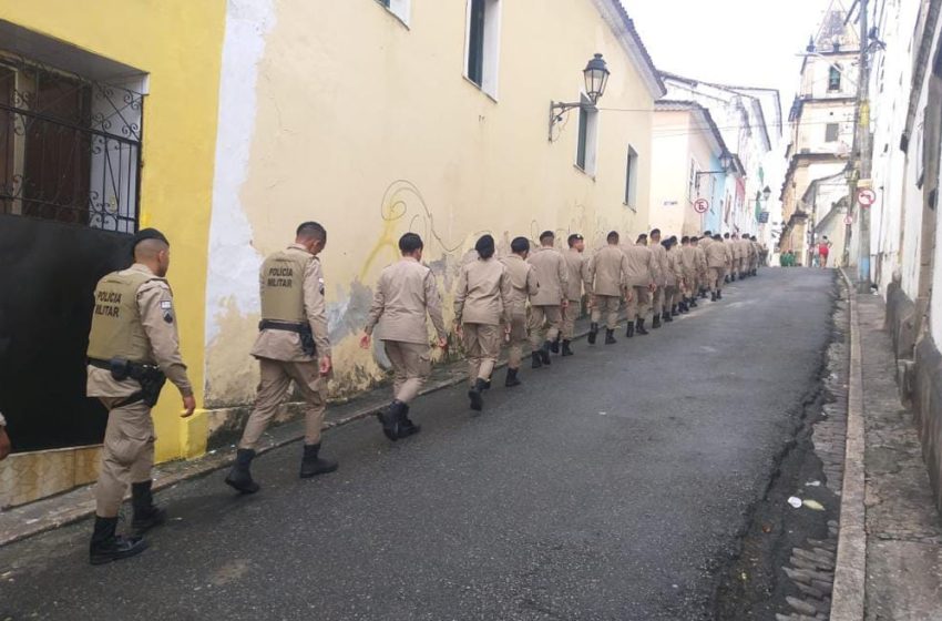  Centro Histórico de Salvador ganha reforço com mais 30 novos soldados da PM