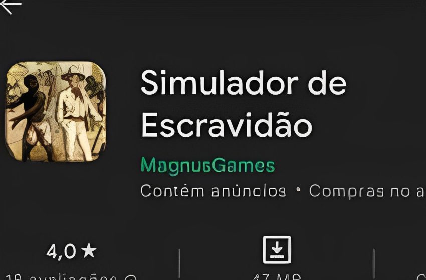  Jogo eletrônico simula escravidão e reforça racismo