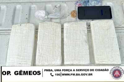  Tabletes de pasta base de cocaína são encontrados na Liberdade