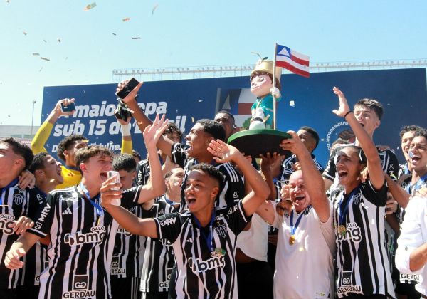  Atlético-MG vence Flamengo e conquista a Copa 2 de Julho de Futebol Sub-15