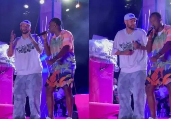  Neymar se envolve em confusão durante show de Thiaguinho