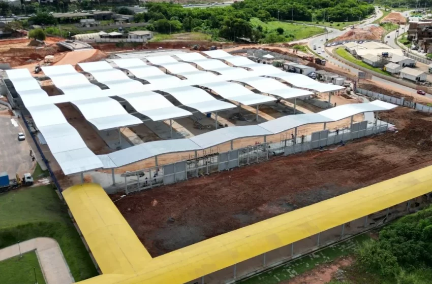  Obras avançam no novo Terminal de Ônibus de Salvador, na região de Águas Claras