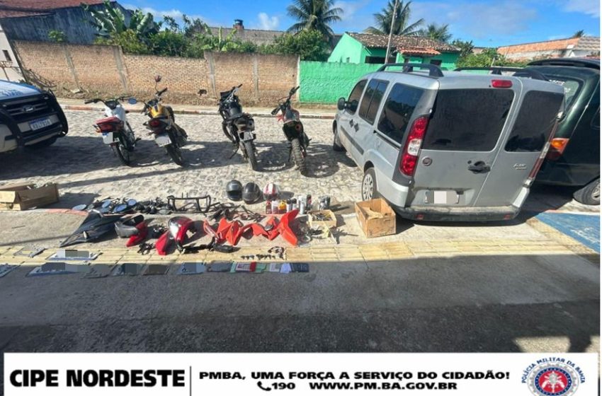  PM desarticula oficina de adulteração de carros roubados