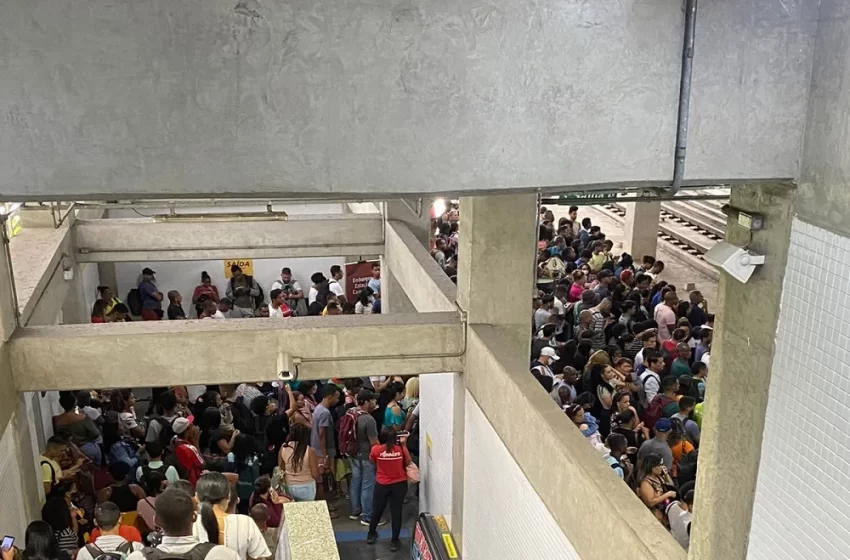  Assalto dentro de estação de metrô, causa caos em Salvador