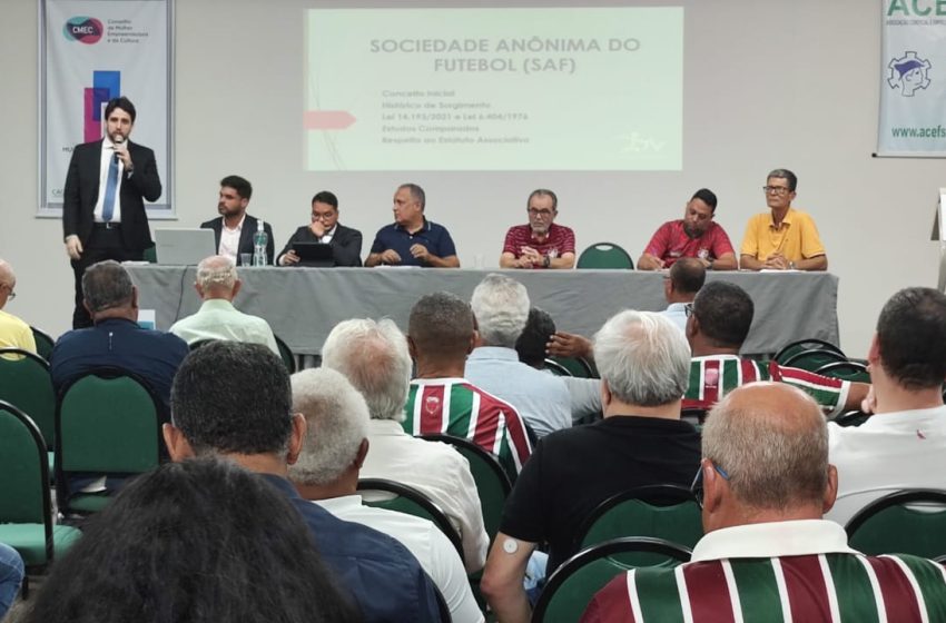  Fluminense de Feira aprova estatudo da SAF de forma unanime