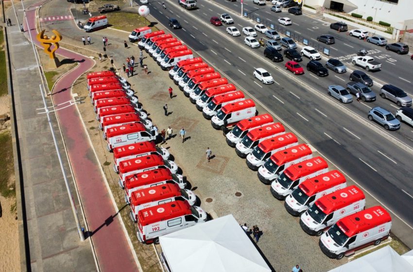  Em Salvador, municípios baianos recebem 36 ambulâncias para renovação e ampliação de frota do Samu