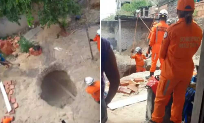  Homem morre soterrado após cair em buraco no quintal de casa na Bahia