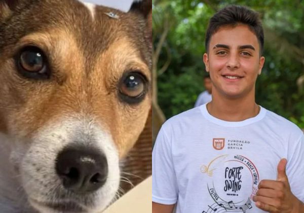  Marcelo Cady faz apelo nas redes para encontrar Lola, a cadela da família, desaparecida em Praia do Forte