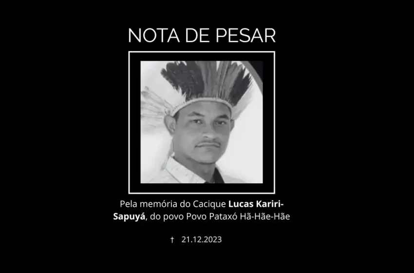  Líder pataxó hã-hã-hãe é assassinado em emboscada na Bahia