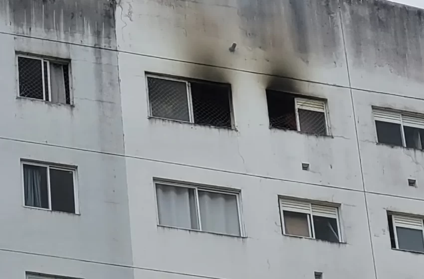  Incêndio atinge apartamento no bairro de Piatã