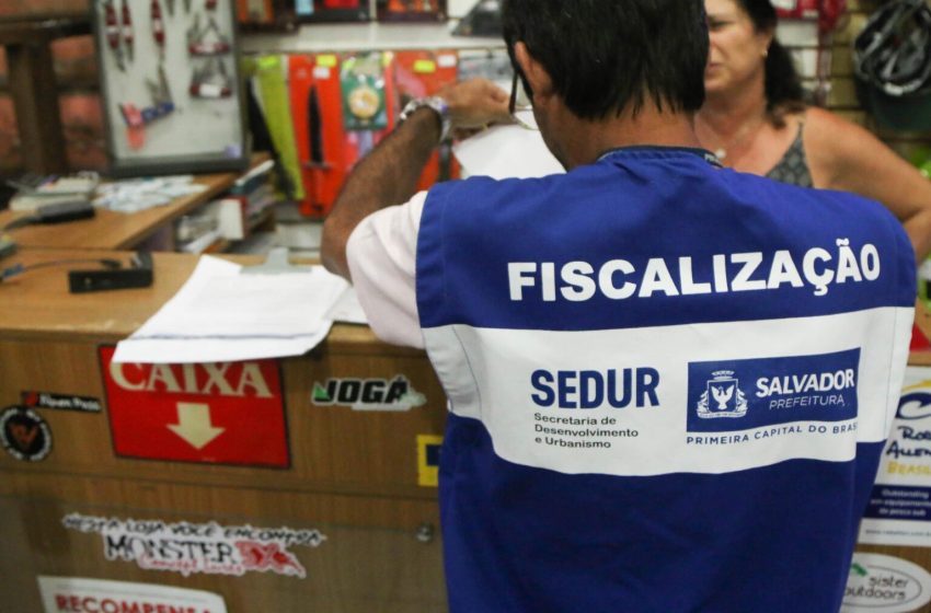  Sedur notifica 125 estabelecimentos comerciais no circuito da Lavagem do Bonfim 