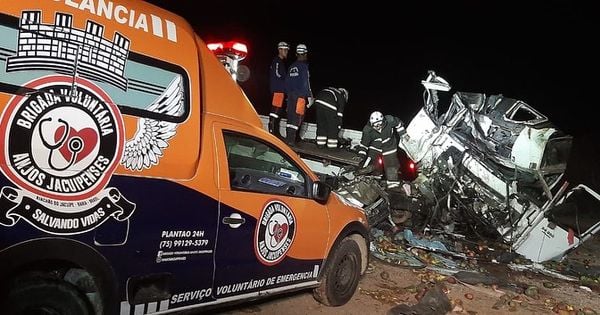  Acidente entre ônibus e caminhão deixa 24 mortos na Bahia