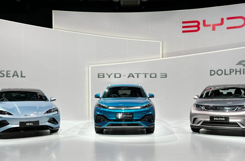  BYD ultrapassa Tesla em vendas trimestrais de carros elétricos pela primeira vez