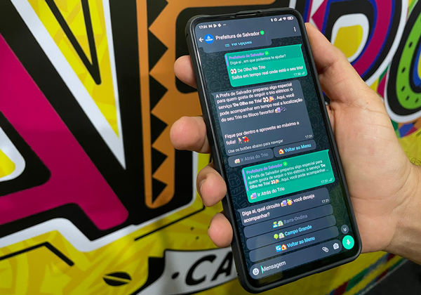  Prefeitura de Salvador oferece localização em tempo real dos trios via WhatsApp