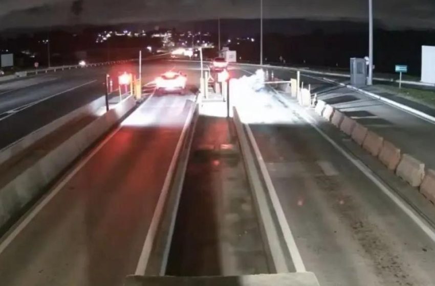  Motorista joga bomba em cancela de pedágio na estrada Cia-Aeroporto