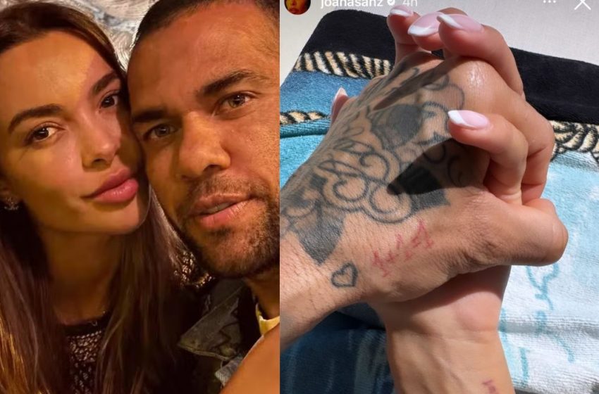  Esposa de Daniel Alves publica foto de mãos dadas com o ex-jogador