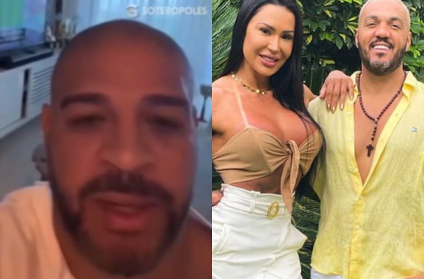  Adriano Imperador desmente ter participado de ménage com Belo e Gracyanne: “Nem sei o que é esse negócio”