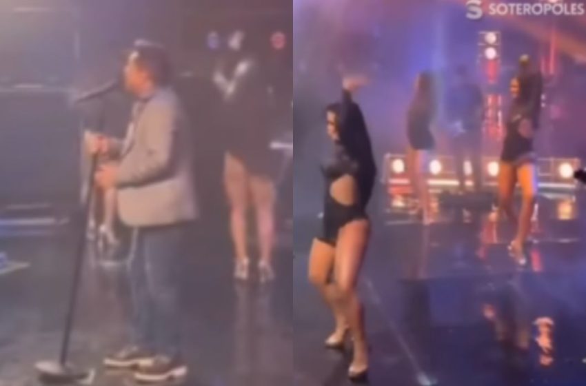  Figurino de bailarinas em show de Leonardo vira polêmica nas redes sociais: “Estão sem calcinha?”; veja vídeo