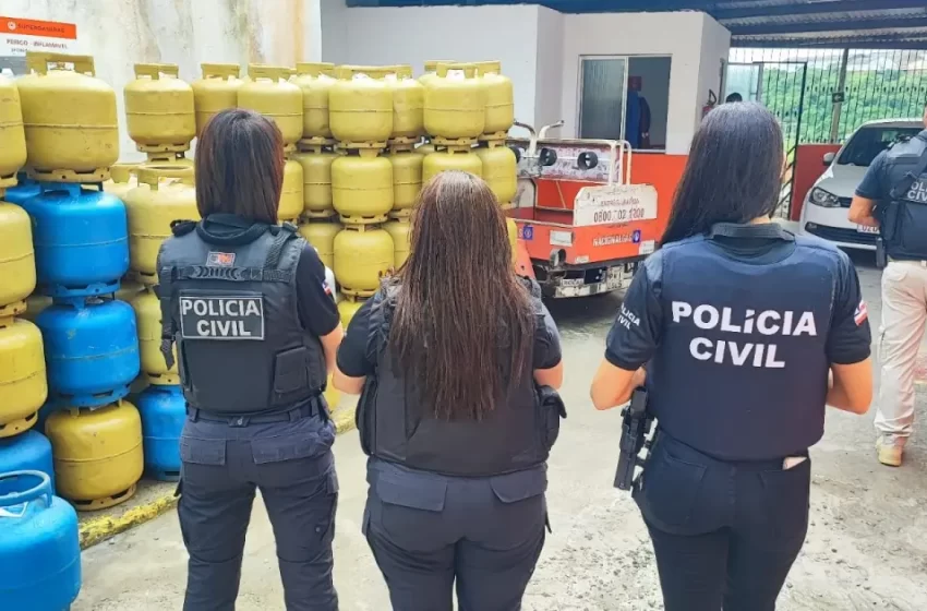  Polícia autua dois estabelecimentos por venda ilegal de gás de cozinha em Salvador