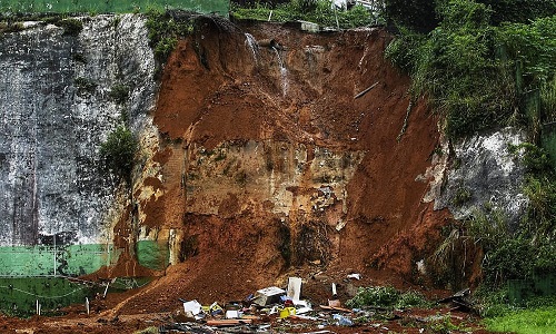  Codesal está em nível de alerta devido ao risco de deslizamento de terra