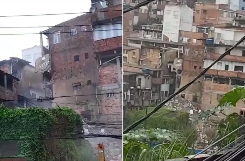  Prédio desaba em São Caetano na manhã desta terça-feira (9)