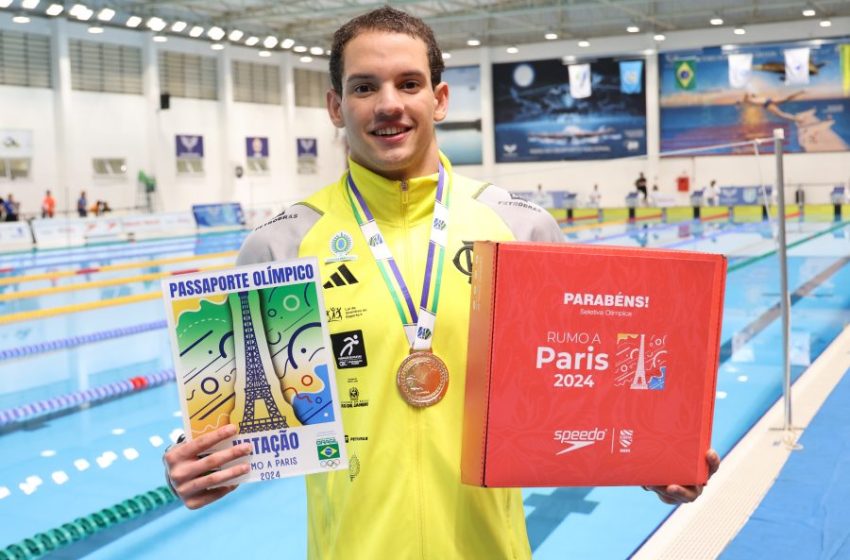  Nadador baiano Guilherme Caribé garante participação nos Jogos Olímpicos de Paris