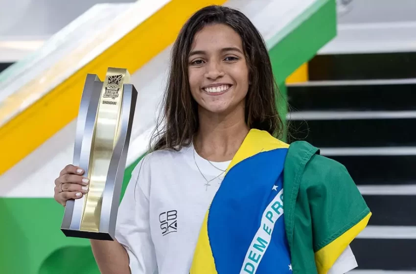  Rayssa Leal vence o qualificatório de Xangai do Pré-Olímpico de skate street