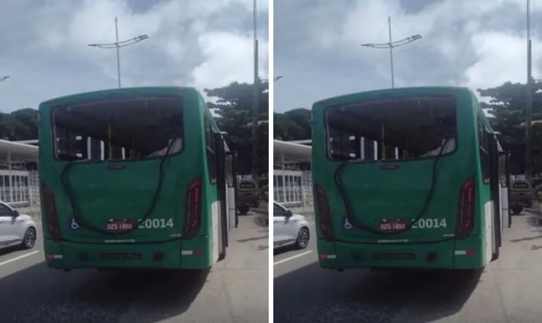  Ônibus com torcedores do Vitória é atingido por bomba