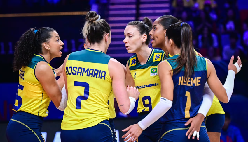  Brasil vence Itália no tie-break e segue invicto na Liga das Nações Feminina de Vôlei