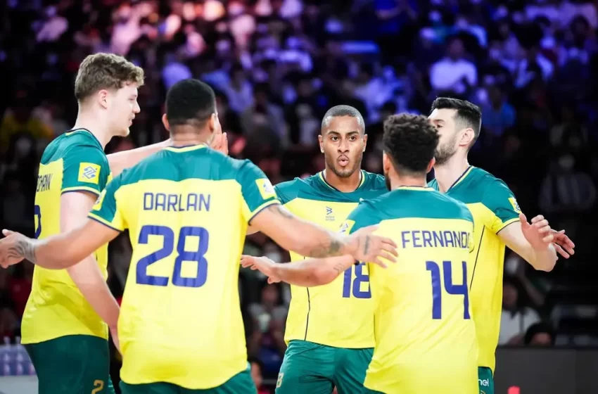  Brasil vence Irã na Liga das Nações de Vôlei Masculino