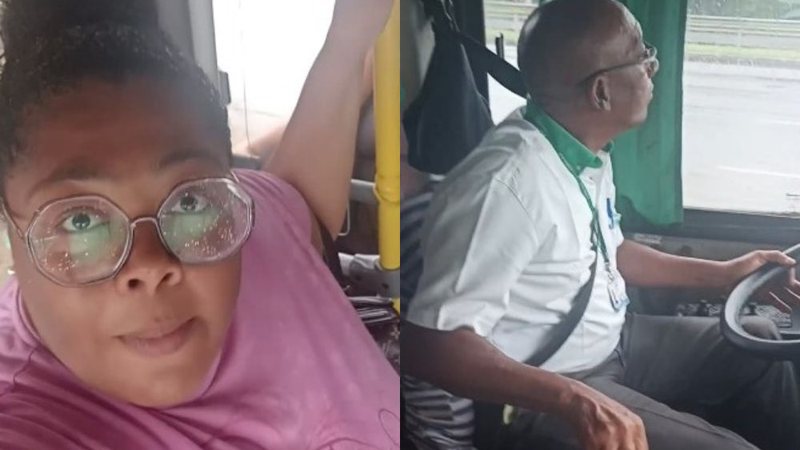  Motorista de ônibus se nega a abrir porta do meio para passageira entrar