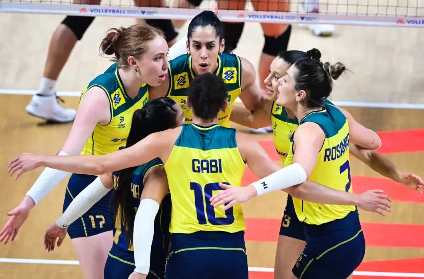  Brasil vence Bulgária e lidera Liga das Nações de Vôlei