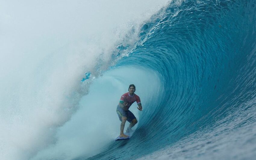  Gabriel Medina quebra recorde no surfe em Paris 2024