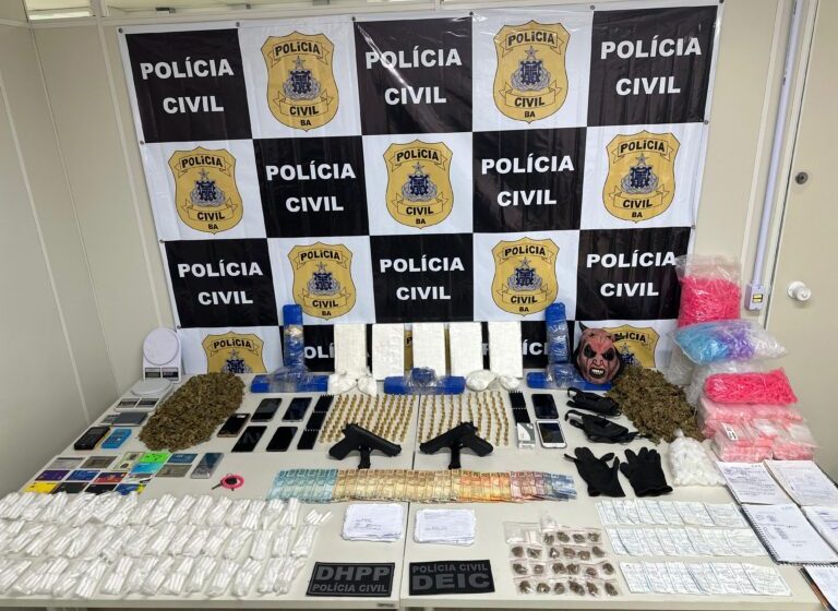  Suspeito de tráfico e homicídio é preso com drogas, armas e munições em Praia do Forte