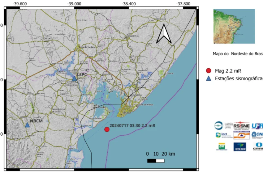  Tremor atinge a costa da Ilha de Itaparica, sendo o terceiro registrado esta semana na Bahia