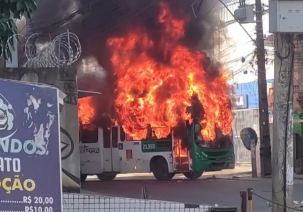  Policiamento é reforçado no Cabula após ônibus ser incendiado