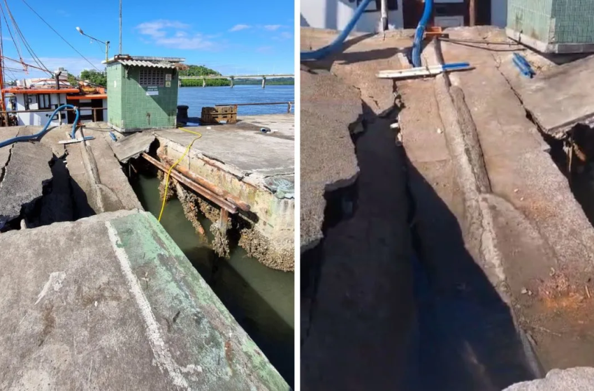  Desabamento de Parte do Píer de Ilhéus Isola Atracadouro Pesqueiro e Deixa 60 Barcos sem Ancoragem