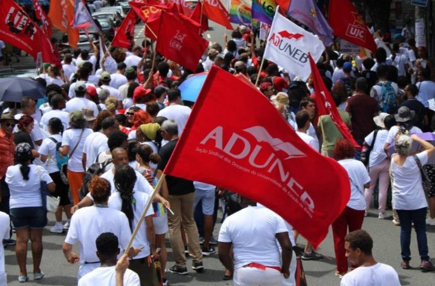  Professores da UNEB anunciam primeiro ato nesta segunda-feira, em Salvador