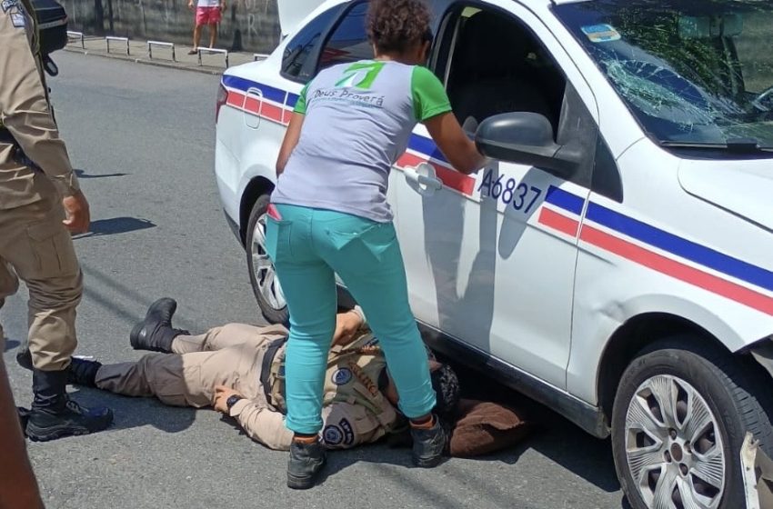  Policial sofre acidente de trânsito durante perseguição no Garcia