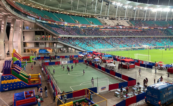  Bahia inaugura camarote infantil na Arena Fonte Nova