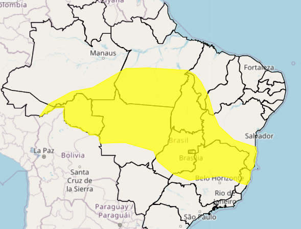  Inmet emite alerta de chuvas para 113 municípios da Bahia