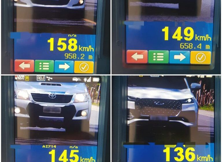  PRF registra 414 flagrantes de excesso de velocidade em fiscalizações no último domingo (29)