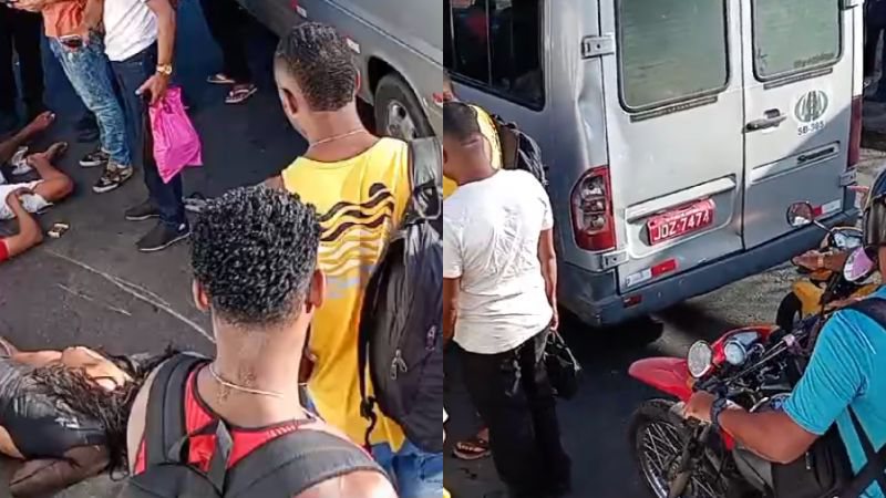  Acidente entre moto, van e ônibus deixa dois feridos em Salvador