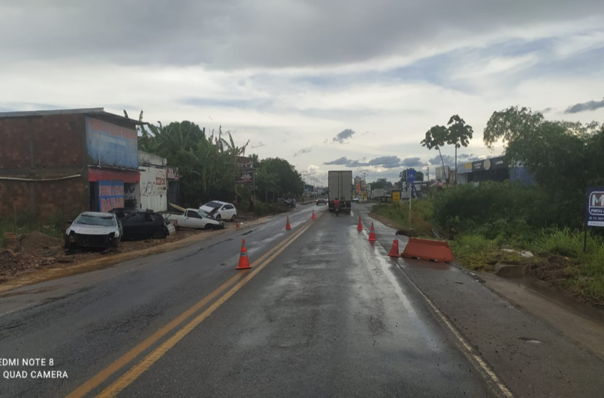  Trecho da BR-101 é interditado na Bahia